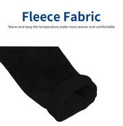 Black fleece thermal cycling base layer sleeve with cuff