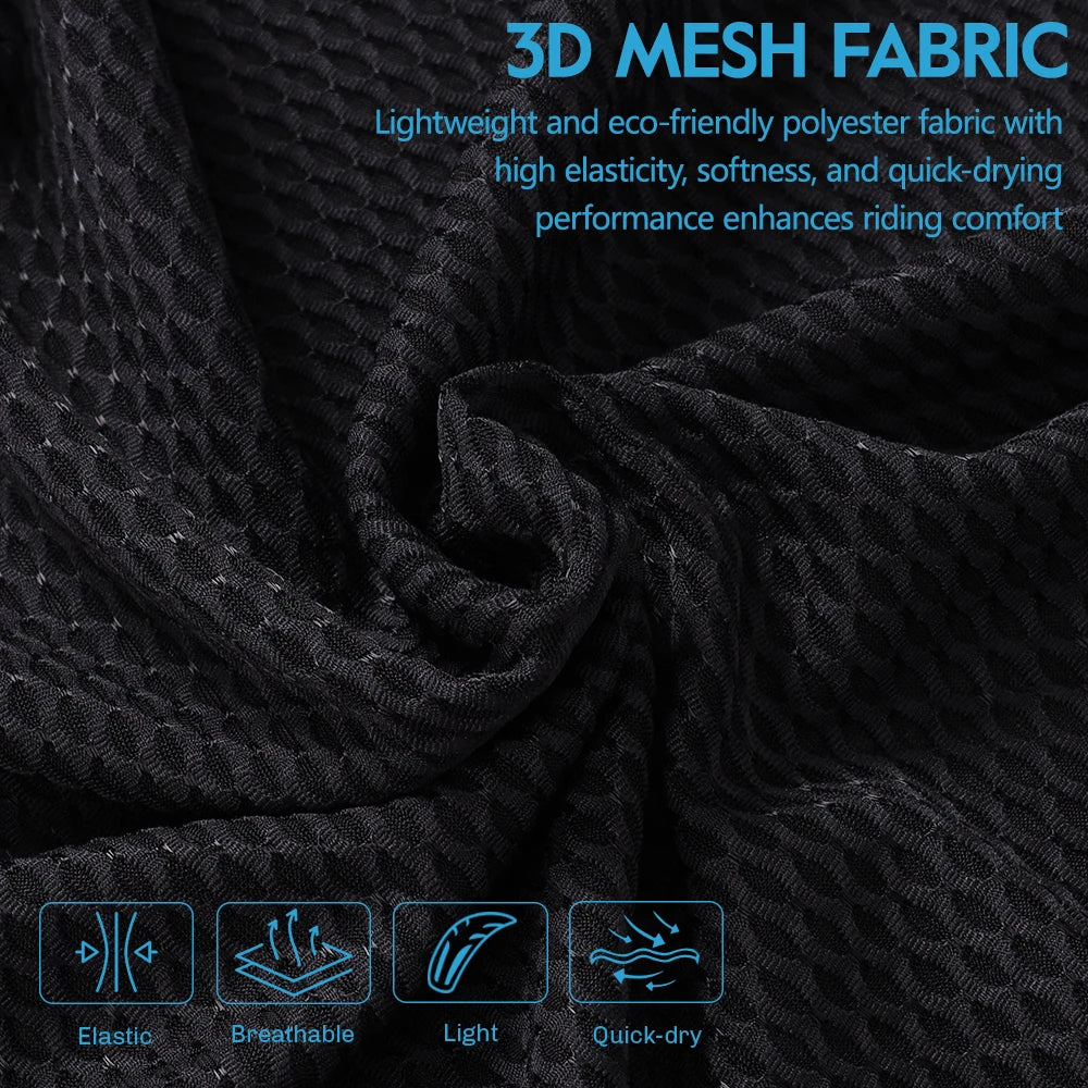 Black long sleeve mesh base layer, textured 3D fabric close-up