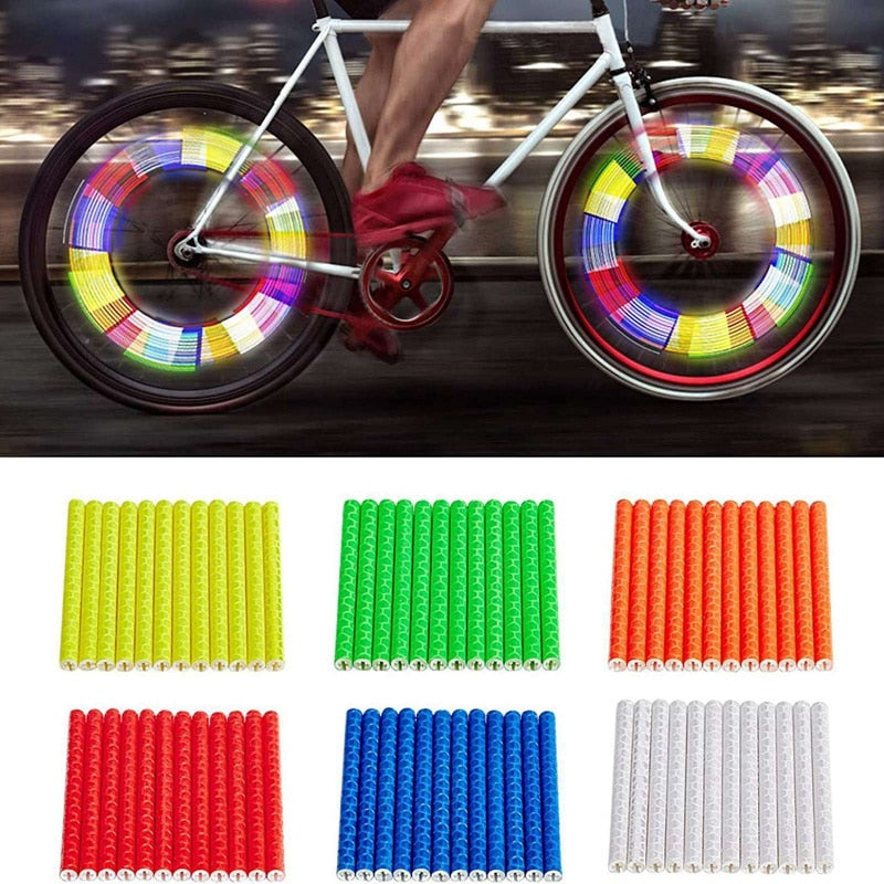 Reflective Spoke Sleeves (12pcs/bag)