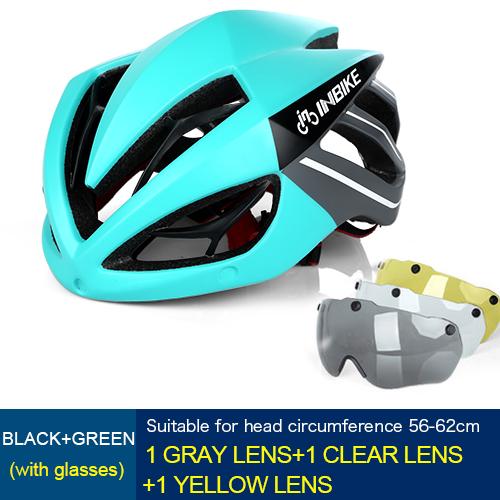 INBIKE Mountain Road Bike Cycling Safe Helmet with Magnetic Goggles-Inbike Cycling