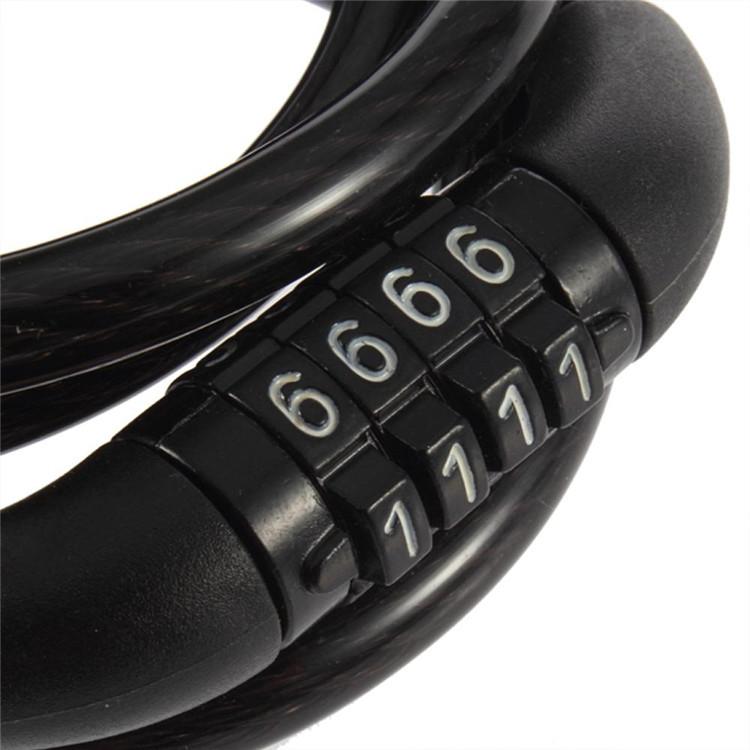 WEST BIKING Safe Tonyon Steel Password Bicycle Cable Lock-Inbike Cycling